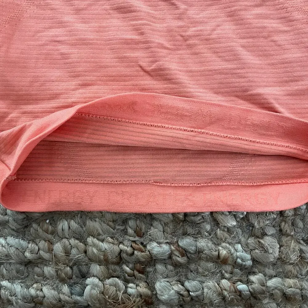 Lululemon Swiftly Tech Cropped Short Sleeve Shirt Coral Pink Size 2